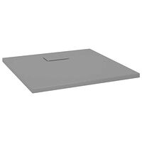 vidaXL Duschkar SMC grå 80x80 cm
