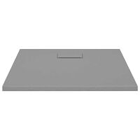 vidaXL Duschkar SMC grå 80x80 cm