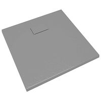 vidaXL Duschkar SMC grå 80x80 cm