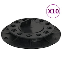 vidaXL Justerbara fötter för altangolv 10 st 20-30 mm