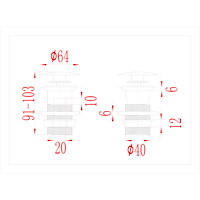 vidaXL Pop-up bottenventil med överflödesfunktion krom 6,4x6,4x9,1 cm