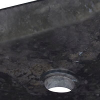 vidaXL Handfat svart 50x35x10 cm marmor