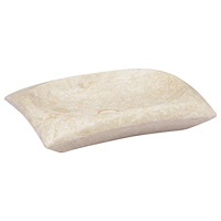 vidaXL Handfat gräddvit 50x35x10 cm marmor