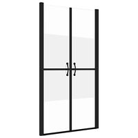 vidaXL Duschdörr halvfrostad ESG (88-91)x190 cm