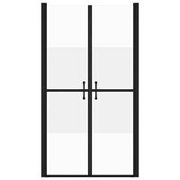 vidaXL Duschdörr halvfrostad ESG (88-91)x190 cm