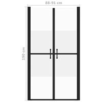 vidaXL Duschdörr halvfrostad ESG (88-91)x190 cm