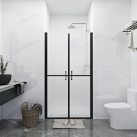 vidaXL Duschdörr frostad ESG (73-76)x190 cm