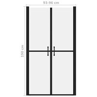 vidaXL Duschdörr frostad ESG (93-96)x190 cm