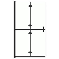 vidaXL Hopfällbar duschvägg med klart ESG-glas 80x190 cm