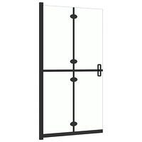 vidaXL Hopfällbar duschvägg med klart ESG-glas 80x190 cm