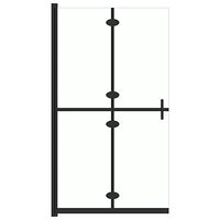 vidaXL Hopfällbar duschvägg med klart ESG-glas 120x190 cm