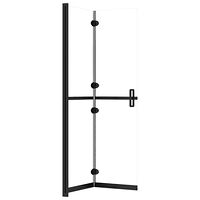vidaXL Hopfällbar duschvägg med klart ESG-glas 120x190 cm