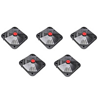 vidaXL Poolvärmare solfångare 735 W 5-pack