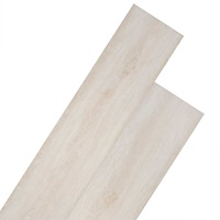 vidaXL Ej självhäftande PVC-golvplankor 5,26 m² 2 mm klassisk ek vit