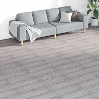 vidaXL Ej självhäftande PVC-golvplankor 5,26 m² 2 mm mörkgrå
