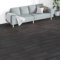 vidaXL Ej självhäftande PVC-golvplankor 5,26 m² 2 mm ek mörkgrå