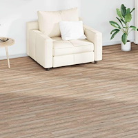 vidaXL Självhäftande PVC-golvplankor 5,02 m² 2 mm brun ek