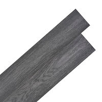 vidaXL Självhäftande PVC-golvplankor 5,02 m² 2 mm svart och vit