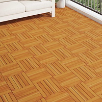 vidaXL Balkongplattor med vertikal design 30 x 30 cm akacia 20 st