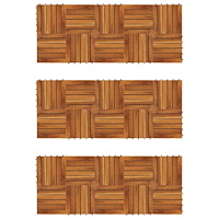 vidaXL Balkongplattor med vertikal design 30 x 30, 30 st