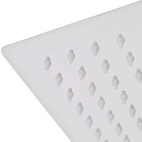 vidaXL Regnduschhuvud 2 st rostfritt stål 25x25 cm