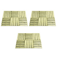 vidaXL Altantrall 18 st 50x50 cm trä grön