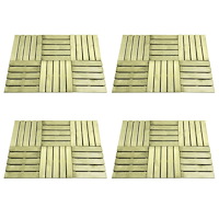 vidaXL Altantrall 24 st 50x50 cm trä grön
