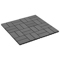 vidaXL Trall 22 st 30x30 cm 2 kvm WPC grå