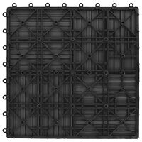 vidaXL Trall 22 st 30x30 cm 2 kvm WPC grå