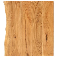 vidaXL Bänkskiva för badrum massivt akaciaträ 58x52x3,8 cm