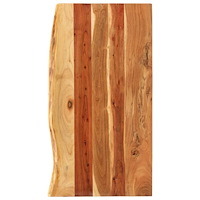 vidaXL Bänkskiva för badrum massivt akaciaträ 100x52x2,5 cm