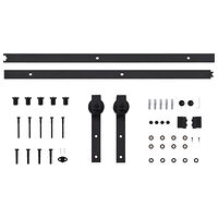 vidaXL Skjutdörr med beslag 80x210 cm massiv furu