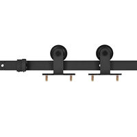vidaXL Skjutdörr med beslag 80x210 cm massiv furu