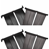 vidaXL Solfångare till pool 4 st 80x620 cm