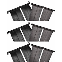 vidaXL Solfångare till pool 6 st 80x620 cm
