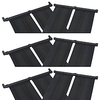 vidaXL Solfångare för pool 6 st 80x310 cm