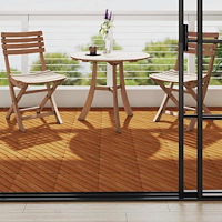 vidaXL Trall 10 st 30x30 cm massivt akaciaträ