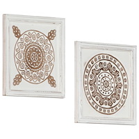 vidaXL Handsnidade väggpaneler 2 st MDF 40x40x1,5 cm