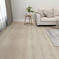vidaXL Självhäftande golvplankor 55 st PVC 5,11 m² beige