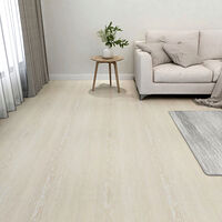 vidaXL Självhäftande golvplankor 55 st PVC 5,11 m² beige