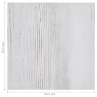 vidaXL Självhäftande golvplankor 55 st PVC 5,11 m² ljusgrå