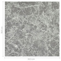 vidaXL Självhäftande golvplankor 55 st PVC 5,11 m² betonggrå