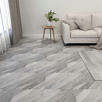 vidaXL Självhäftande golvplankor 55 st PVC 5,11 m² grå ränder