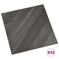 vidaXL Självhäftande golvplankor 55 st PVC 5,11 m² grå ränder