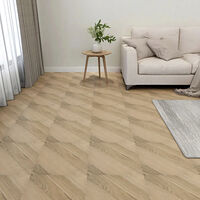 vidaXL Självhäftande golvplankor 55 st PVC 5,11 m² brun ränder