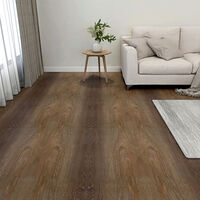 vidaXL Självhäftande golvplankor 20 st PVC 1,86 m² brun
