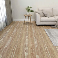 vidaXL Självhäftande golvplankor 20 st PVC 1,86 m² brun