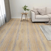 vidaXL Självhäftande golvplankor 20 st PVC 1,86 m² brun