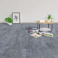 vidaXL Självhäftande golvplankor 20 st PVC 1,86 m² grå marmor