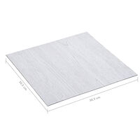 vidaXL Självhäftande golvplankor 20 st PVC 1,86 m² vit